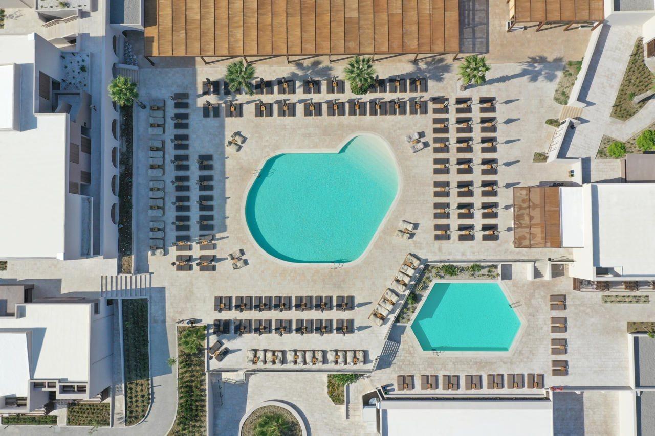 Elissa Adults-Only Lifestyle Beach Resort Kallithéa Dış mekan fotoğraf Aerial view of the hotel